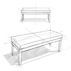 WYNDENHALL Abbey 43 inch Wide Contemporary Rectangle Ottoman Bench