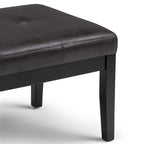 WYNDENHALL Abbey 43 inch Wide Contemporary Rectangle Ottoman Bench