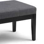 WYNDENHALL Abbey 43 inch Wide Contemporary Rectangle Ottoman Bench