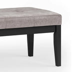 WYNDENHALL Abbey 43 inch Wide Contemporary Rectangle Ottoman Bench