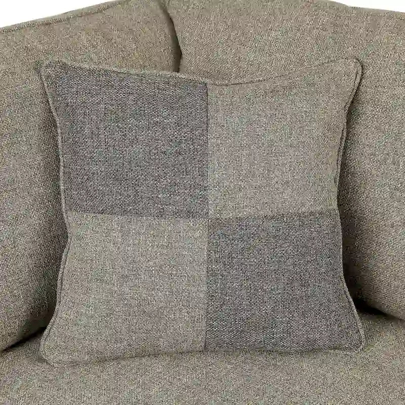 Nele Transitional Linen Fabric L-Shaped Sectional Sofas by Furniture of America