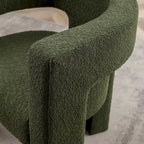 KINWELL 28 Wide Boucle Upholstered Square Armchair (Set of 2)