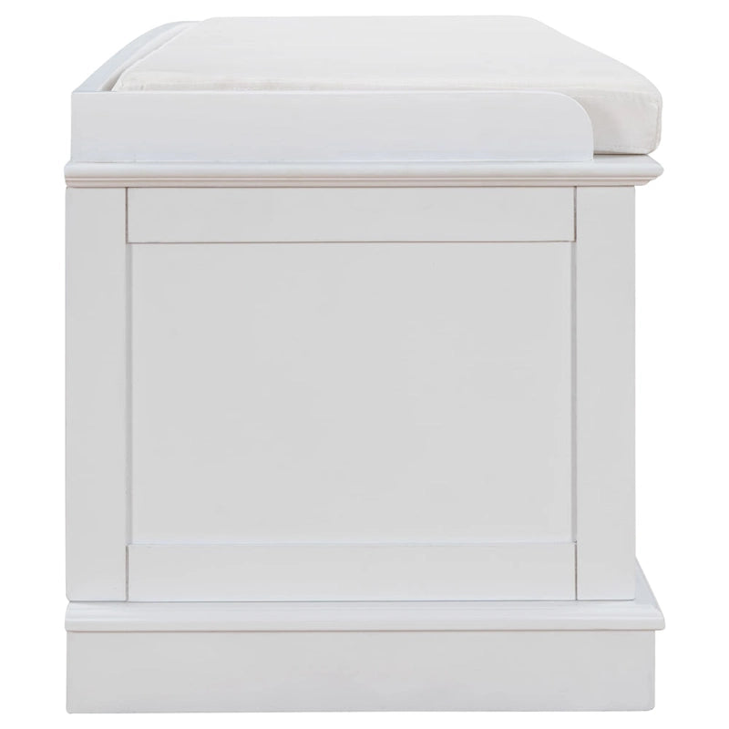 Storage Bench with 4 Doors and Adjustable Shelves