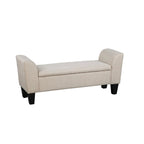 Grafton Home Claire Transitional Upholstered Storage Bench