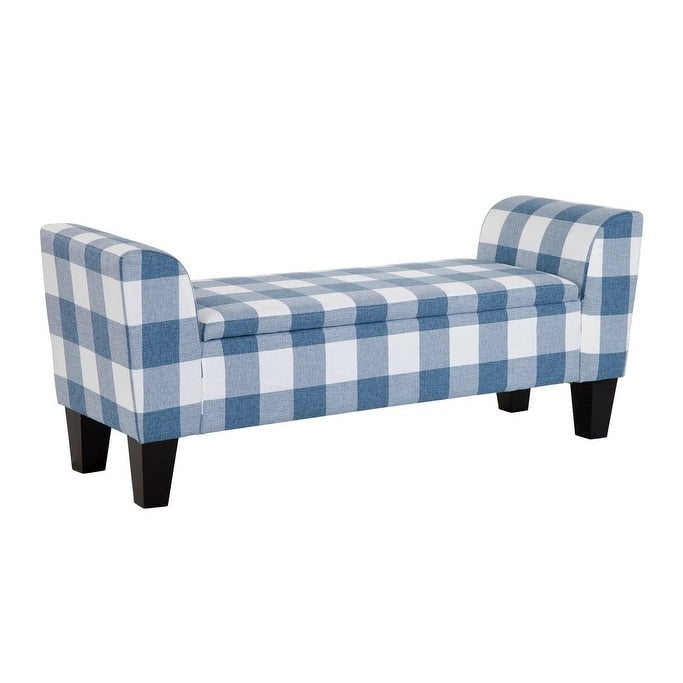 Grafton Home Claire Transitional Upholstered Storage Bench