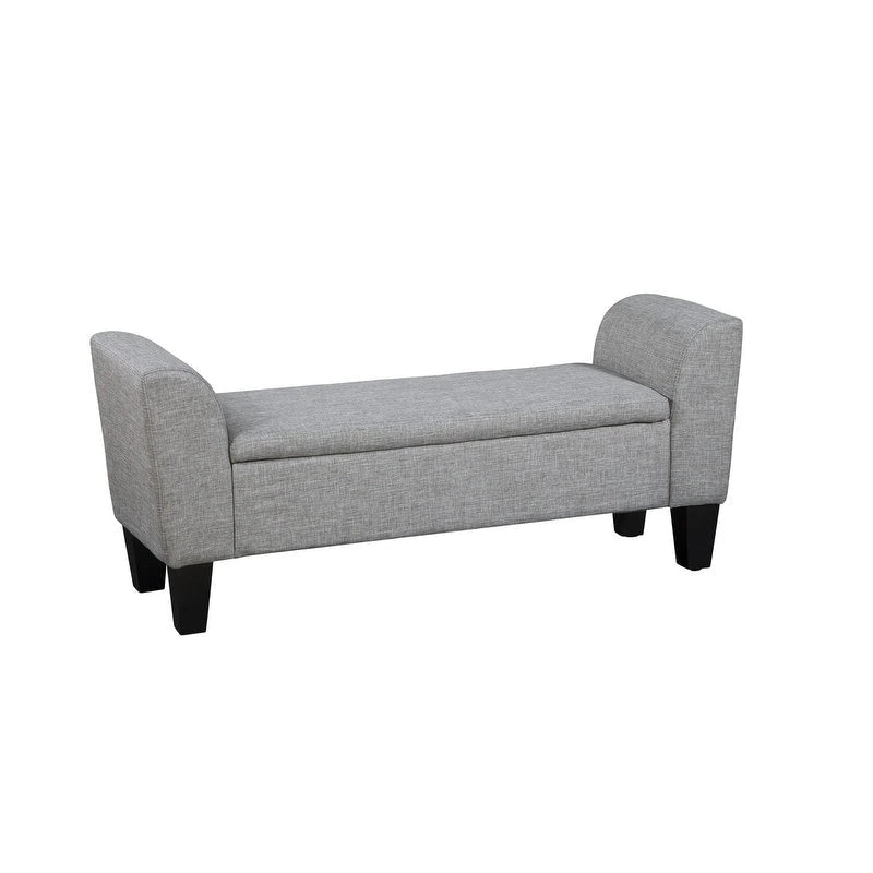 Grafton Home Claire Transitional Upholstered Storage Bench