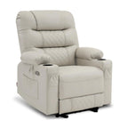MCombo Electric Power Recliner Chair with Heat and Massage, Leather PR621