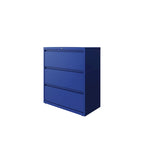 Hirsh 36 in Wide, 3 Drawer, HL8000 Series, Classic Blue