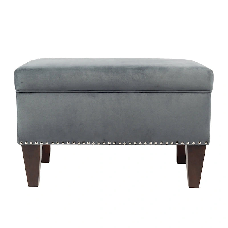 Transitional Brooklyn Upholstered Home Dcor Storage Bench