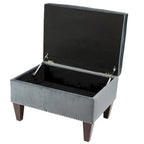 Transitional Brooklyn Upholstered Home Dcor Storage Bench