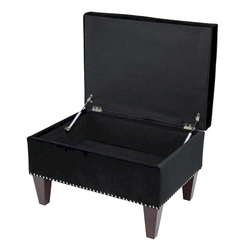 Transitional Brooklyn Upholstered Home Dcor Storage Bench