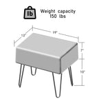 Serenta SuperMink Fauxfur Ottoman Bench
