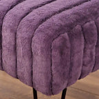 Serenta SuperMink Fauxfur Ottoman Bench