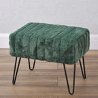 Serenta SuperMink Fauxfur Ottoman Bench