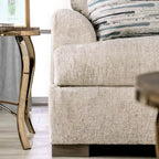 Nort Transitional Fabric Padded Flared Arms Sofa by Furniture of America