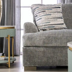 Nort Transitional Fabric Padded Flared Arms Sofa by Furniture of America
