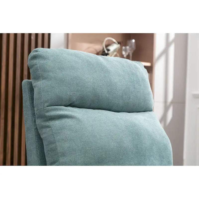 Upholstered Swivel Glider Rocking Chair