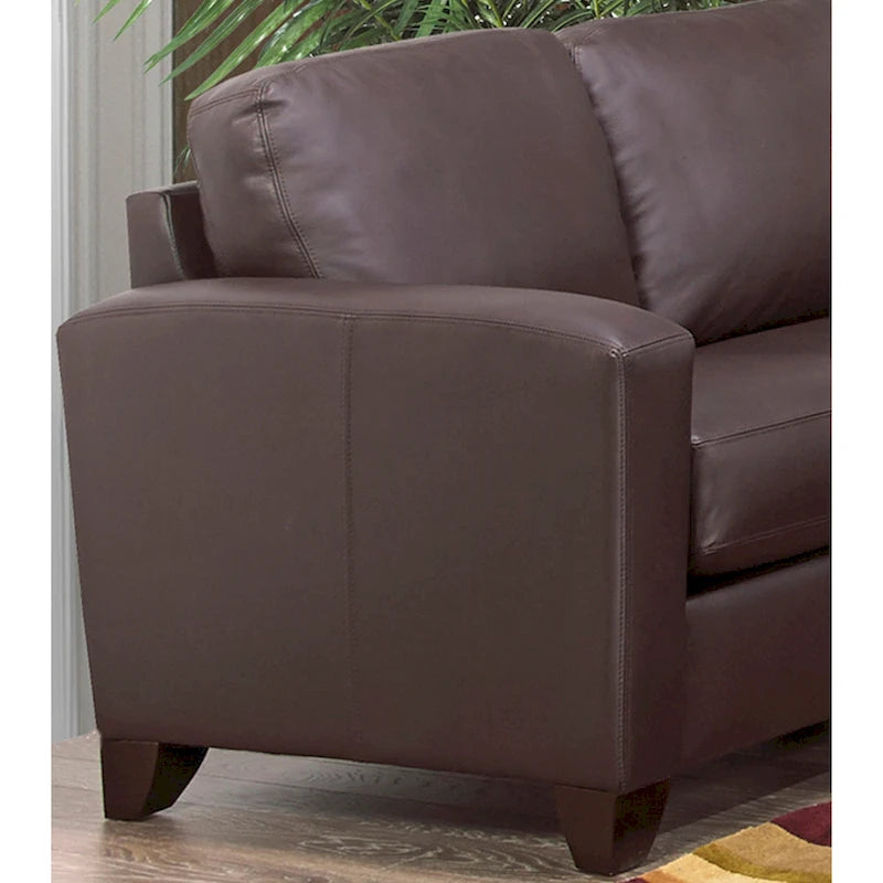 Bryce Italian Top Grain Leather Sofa, Loveseat and Chair Set
