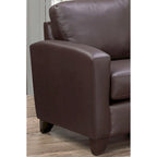 Bryce Italian Top Grain Leather Sofa, Loveseat and Chair Set