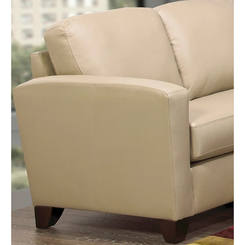 Bryce Italian Top Grain Leather Sofa, Loveseat and Chair Set