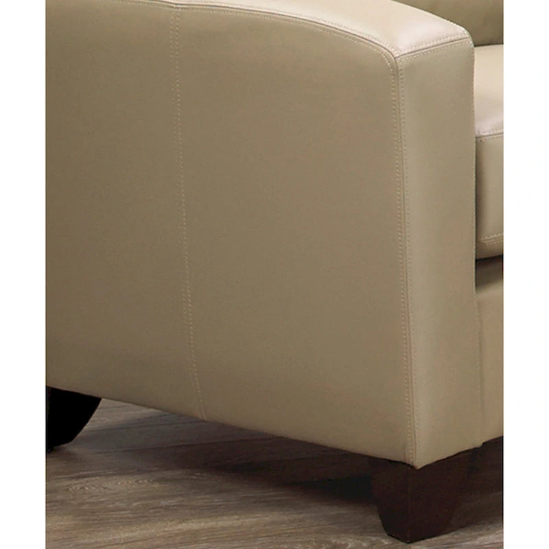 Bryce Italian Top Grain Leather Sofa, Loveseat and Chair Set