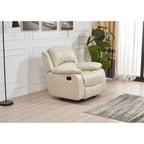 Betsy Furniture Bonded Leather Manual Rclining Single Seat Recliner Glider Chair 8018