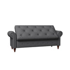 63 Modern Entryway Bench Bed Bench Storage Bench with Rolled Arms
