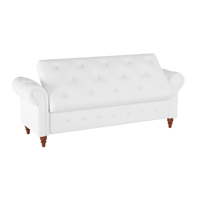 63 Modern Entryway Bench Bed Bench Storage Bench with Rolled Arms