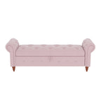 63 Modern Entryway Bench Bed Bench Storage Bench with Rolled Arms