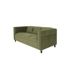 Coast to Coast Sofas Mid Century Modern 3 Seater Sofa Suede Solid Wood Frame Upholstered