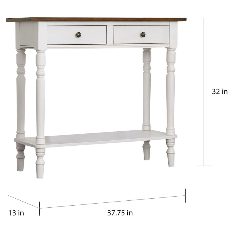Jeln Traditional 38-inch Wood 1-Shelf Console Table by Furniture of America