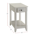Wooden Side Table with 1 Drawer