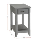 Wooden Side Table with 1 Drawer