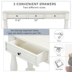 Merax 64 Long Extra-thick Console Table with Drawers and Shelf
