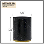 Marble Williamspace Fully Assembled Round Side Coffee Table For Living Room