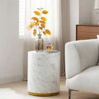Marble Williamspace Fully Assembled Round Side Coffee Table For Living Room