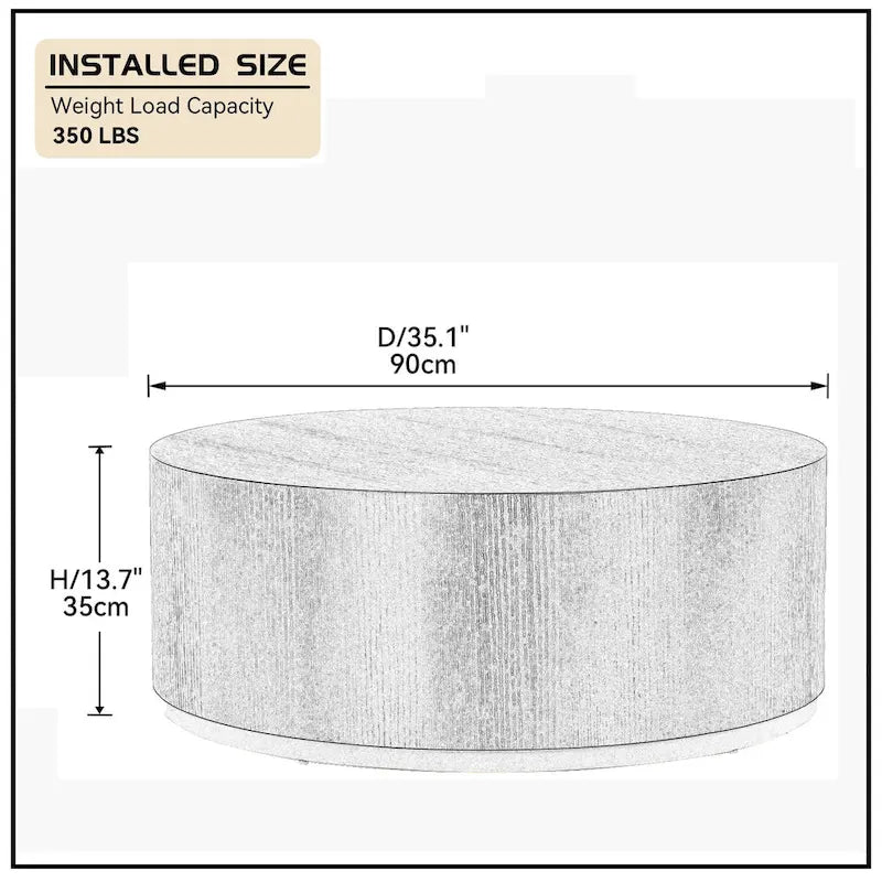 Marble Williamspace Fully Assembled Round Side Coffee Table For Living Room
