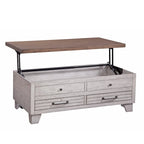 Steve Silver Two-tone Wood Lift-Top Coffee Table with Casters