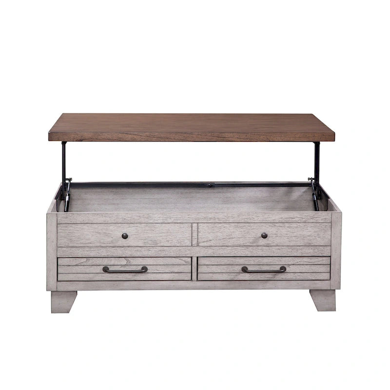 Steve Silver Two-tone Wood Lift-Top Coffee Table with Casters