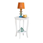 Convenience Concepts American Heritage Round End Table with Shelf
