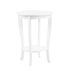 Convenience Concepts American Heritage Round End Table with Shelf