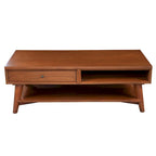 Alpine Furniture Flynn Mid Century Modern 1 Drawer Coffee Table
