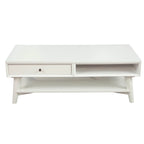 Alpine Furniture Flynn Mid Century Modern 1 Drawer Coffee Table
