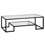 Artemis Contemporary Metal and Glass Coffee Table
