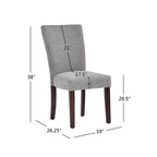 Cannes Upholstered Parson Dining Chair (Set of 2) by iNSPIRE Q Bold