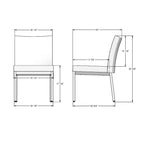 Amisco Jeffrey 72 Table and Perry Chairs 7-Pieces Dining Set