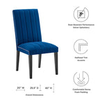 Catalyst Performance Velvet Dining Side Chairs - Set of 2