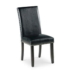 Steve Silver Winlock Faux Leather Dining Chair with Nailheads, Set of 2