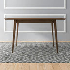 Alda Mid-Century Modern Rectangular Solid Wood Dining Table