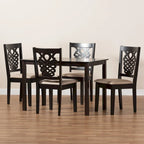Gervais Modern and Contemporary Transitional 5-Piece Dining Set